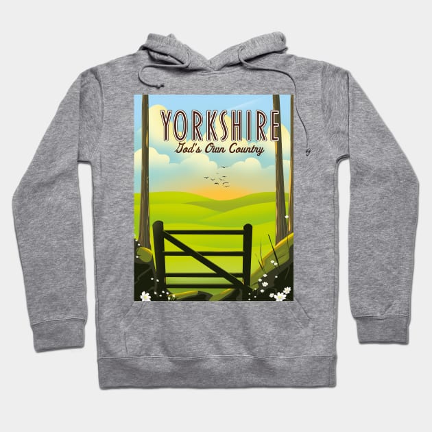 Yorkshire "God's own Country" Hoodie by nickemporium1